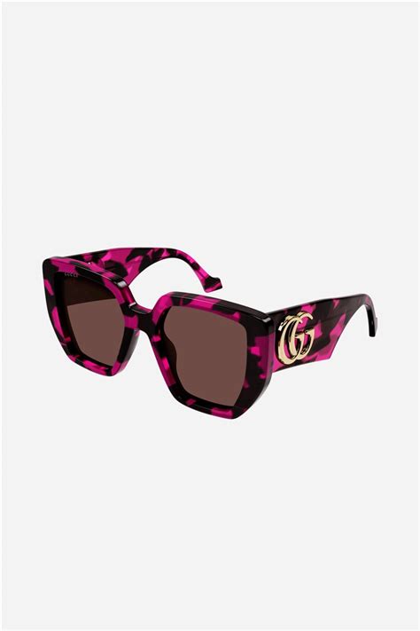 oversized pink sunglasses gucci|Gucci oversized sunglasses 2020.